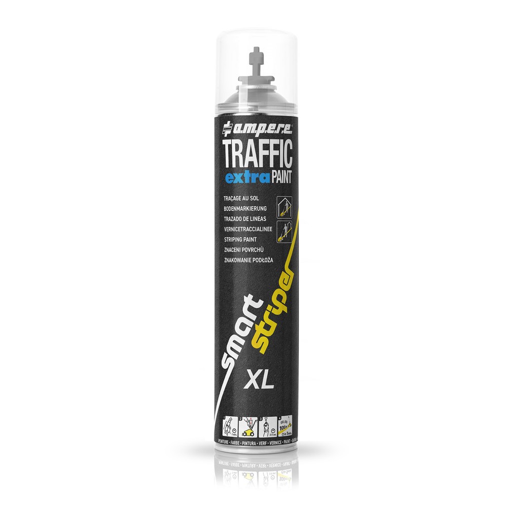 Illustration du produit: A.M.P.E.R.E. Peinture de marquage TRAFFIC extra Paint® XL 0,75 l, gris