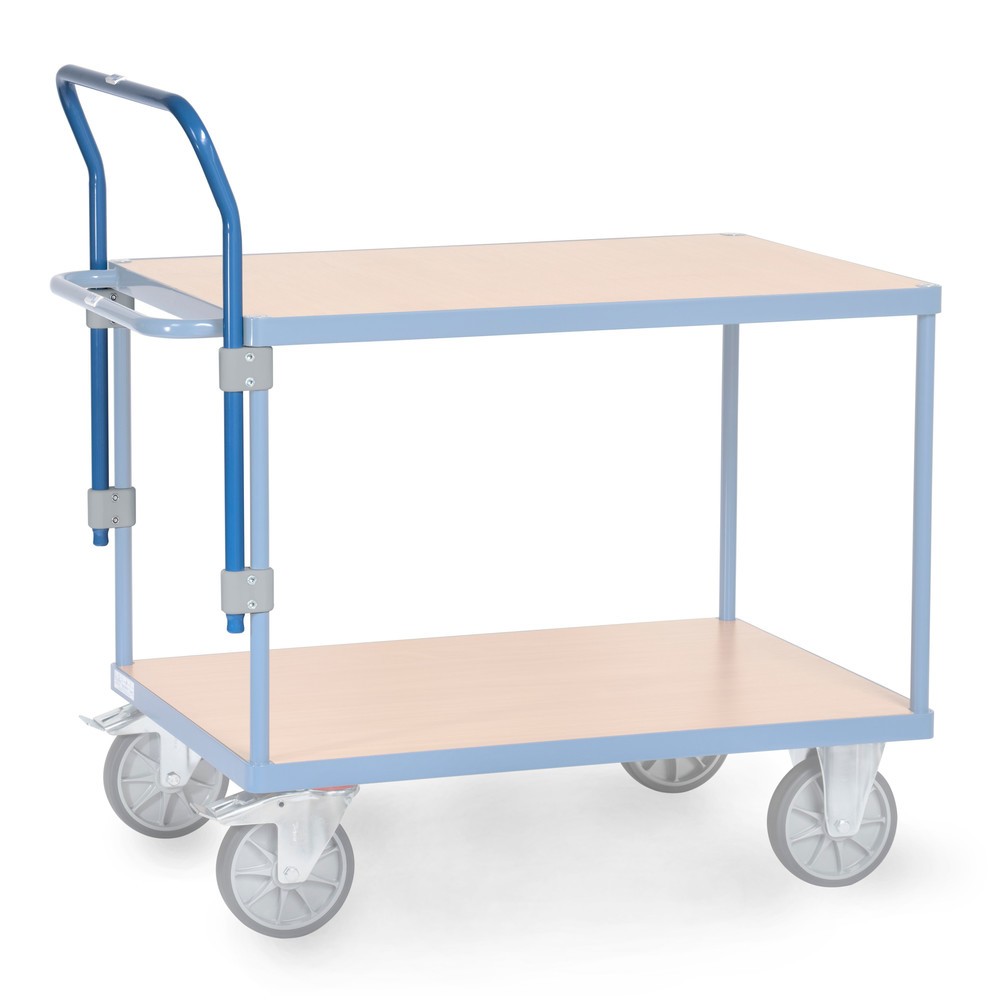 Illustration du produit: Arceau de poussée pour chariots de montage et servantes fetra®, réglable en hauteur, largeur 505 mm