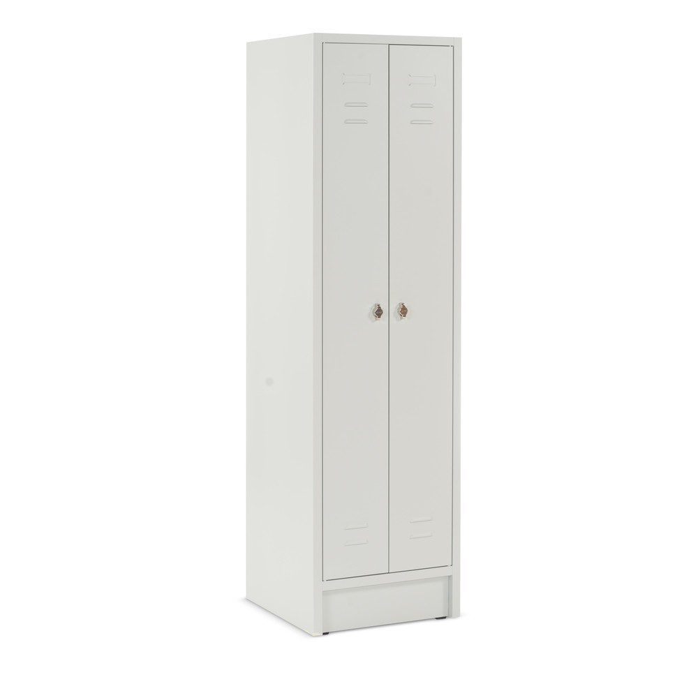 Illustration du produit: Armoire-penderie avec socle + fermeture à pêne tournant, 2 compartiments pour 2 personnes, HxlxP 1 800 x 600 x 500 mm