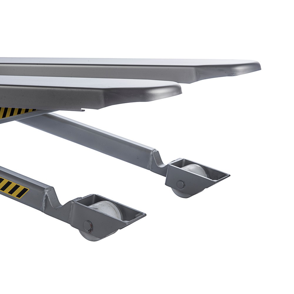 Numéro de l'image du produit 6: Transpalette à ciseaux en acier inoxydable INOX avec levée rapide, longueur des fourches 1 200 mm, nylon