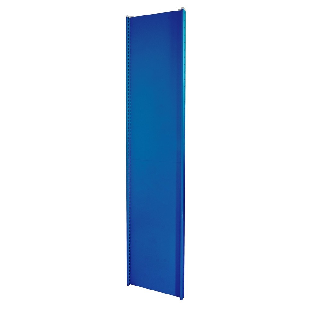 Illustration du produit: Cadre en tôle pleine profilé en T MULTIplus pour rayonnage à tablettes SCHULTE, bleu gentiane, prémonté, HxP 2 000 x 300 mm