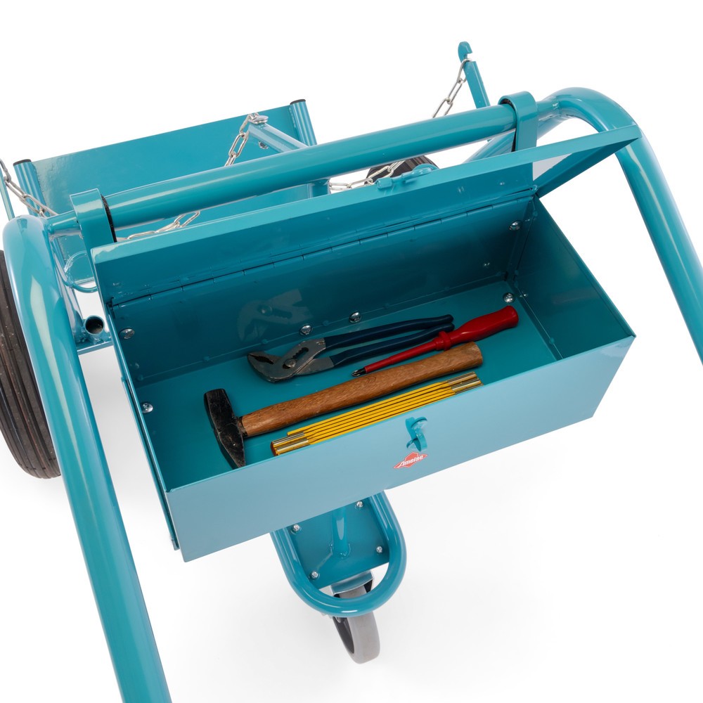 Numéro de l'image du produit 8: Caisse à outils pour diable pour bouteilles en acier Ameise® 2 bouteilles, vide, couvercle verrouillable, HxlxP 155 x 460 x 210 mm
