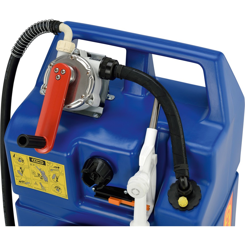 Numéro de l'image du produit 2: Cart ravitailleur AdBlue® CEMO, 60 l avec pompe manuelle et vanne de ravitaillement