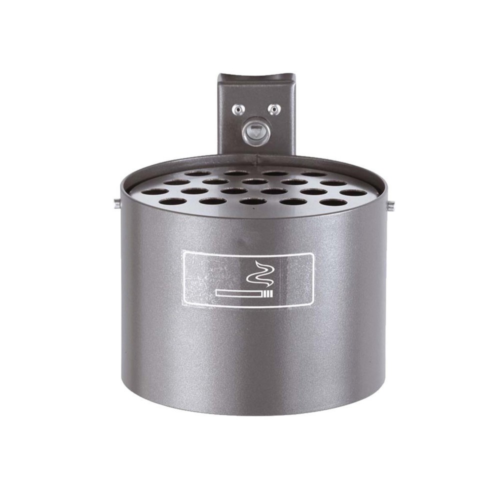Illustration du produit: RENNER Cendrier rond, avec poteau, sans toit de protection, 4 litres, galvanisé à chaud et revêtu par poudrage, vert mousse