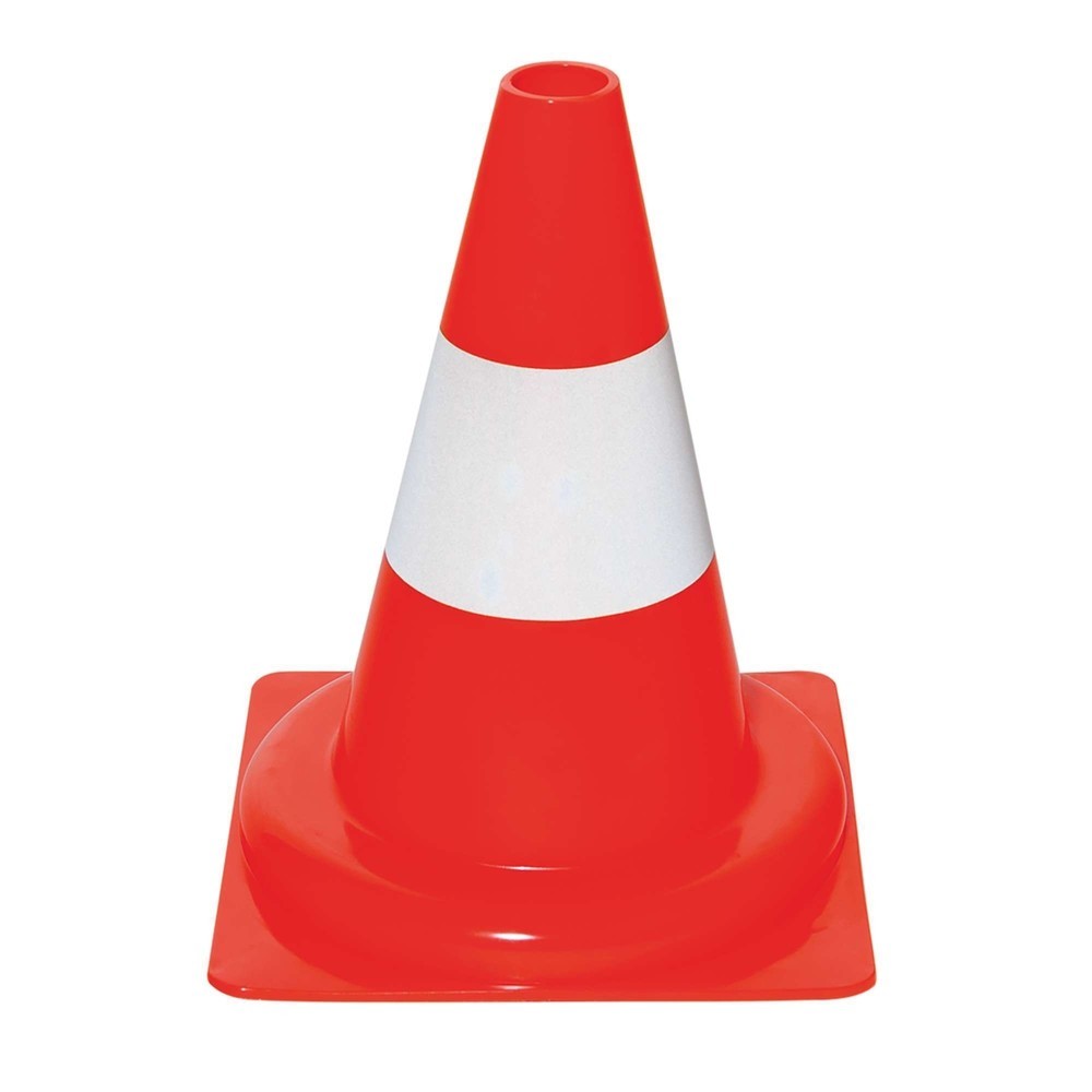Illustration du produit: Cônes de signalisation MORAVIA en PVC, réfléchissants, 1 anneau blanc, hauteur 300 mm