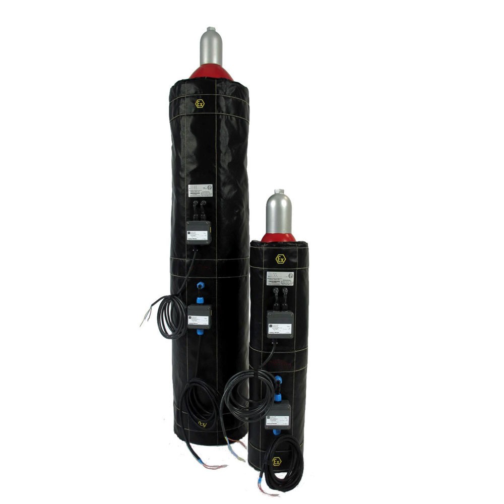 Illustration du produit: Gaine chauffante pour bouteilles de gaz ATEX Kuhlmann, 10 l , 230 V, 380 W, L x l x H 580 x 25 x 800 mm