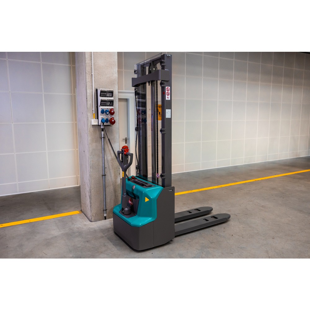 Numéro de l'image du produit 8: Gerbeur électrique Ameise® PSE 1.2, mât télescopique double, hauteur de levée 2 600 mm, capacité de charge 1 200 kg