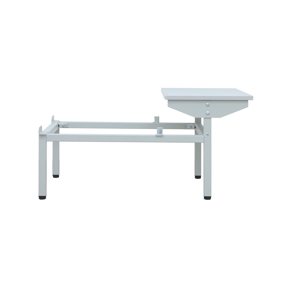 Numéro de l'image du produit 8: HEMMDAL Armoire-penderie avec banc HG-SB-2, fermeture à pêne tournant, 2 niveaux, 4 casiers, HxlxP 1 800 x 600 x 500 mm, gris clair
