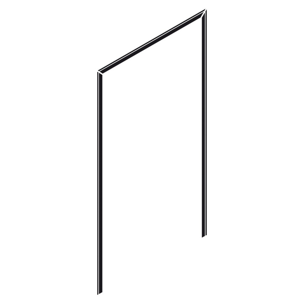 Illustration du produit: Joint de porte pour porte à un battant 1 200 mm, profil demi-rond, hydrofuge