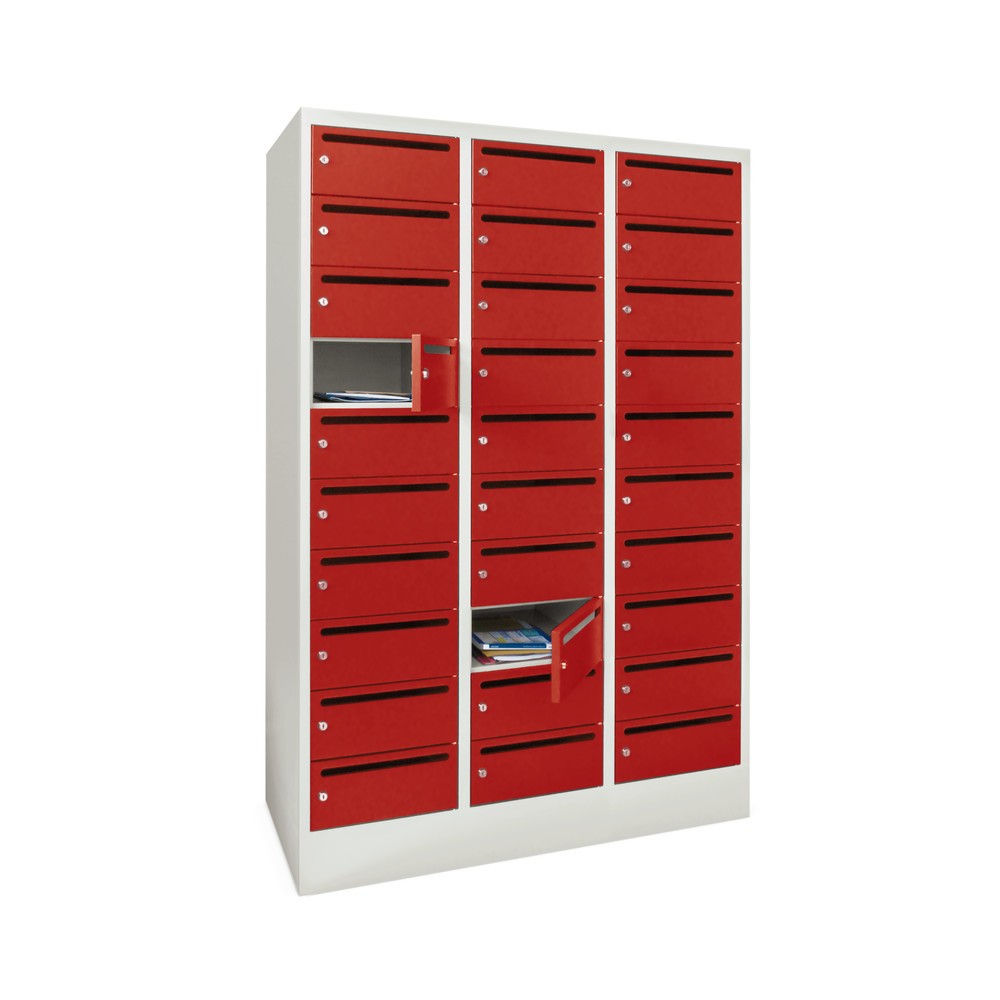 Armoire de tri PAVOY, 3x 10 compartiments, HxLxP 1.850 x 1.230 x 500 mm