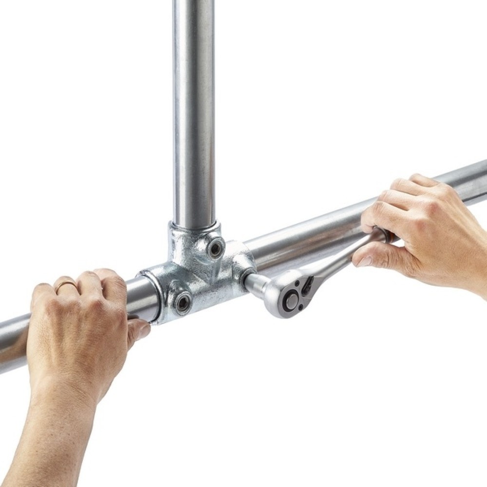 Numéro de l'image du produit 5: MOTTEZ Tube, longueur 200 cm pour connecteurs Ø 27 mm, galvanisé