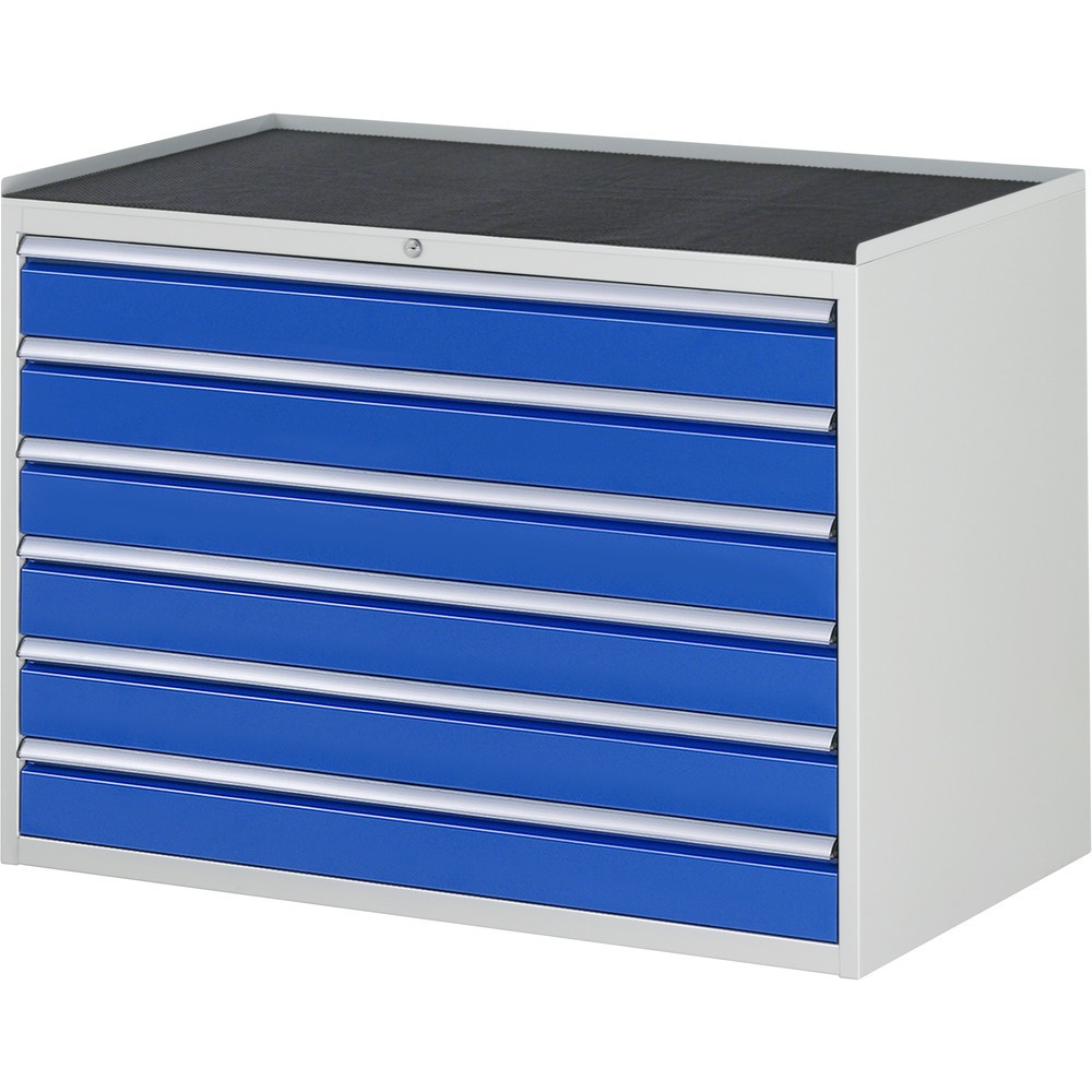 Illustration du produit: RAU Armoire à tiroirs série 7000, HxlxP 825 x 1 145 x 650 mm, avec 6 tiroirs taille XXL, face supérieure en métal