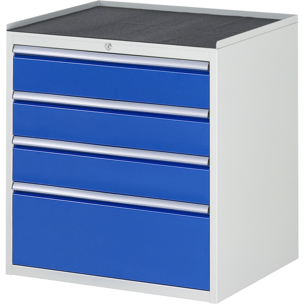 Illustration du produit: RAU Armoire à tiroirs série 7000, HxlxP 825 x 770 x 650 mm, avec 4 tiroirs taille XL, face supérieure en métal