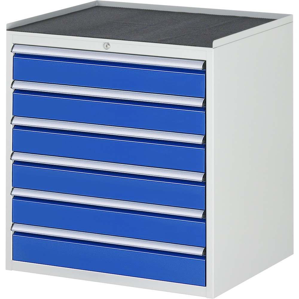 Illustration du produit: RAU Armoire à tiroirs série 7000, HxlxP 825 x 770 x 650 mm, avec 6 tiroirs taille XL, face supérieure en métal