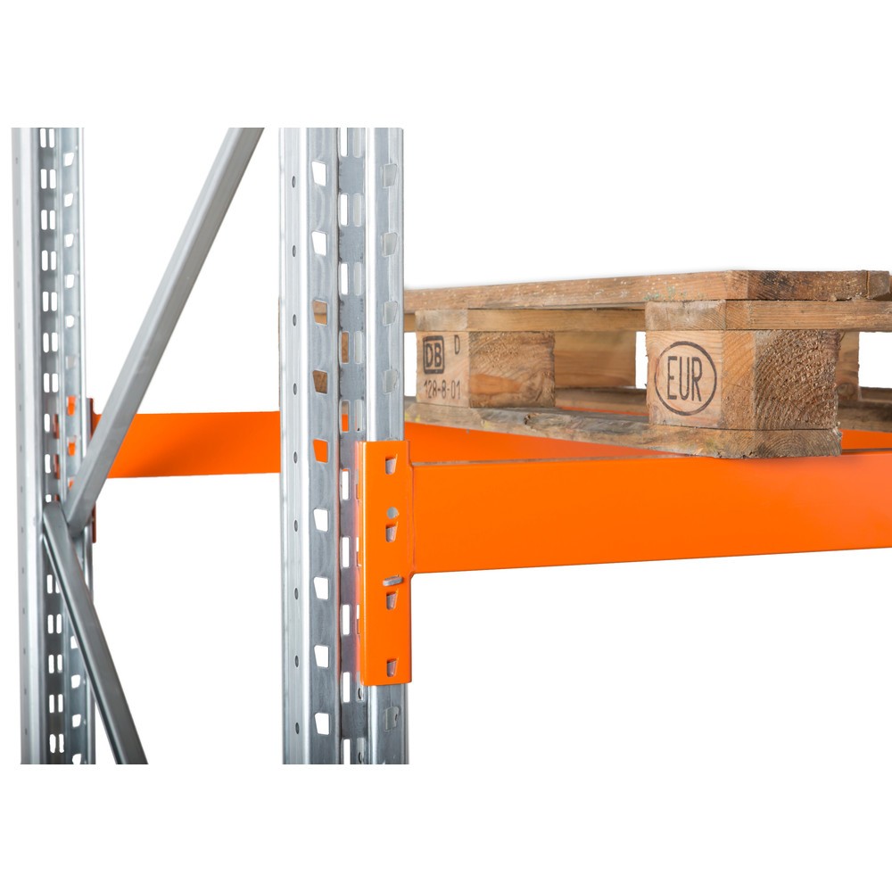 Numéro de l'image du produit 7: Rayonnage hybride ManOrga, rayonnage grande portée et à palettes, module de base, HxlxP 4 500 x 1 825 x 1 100 mm
