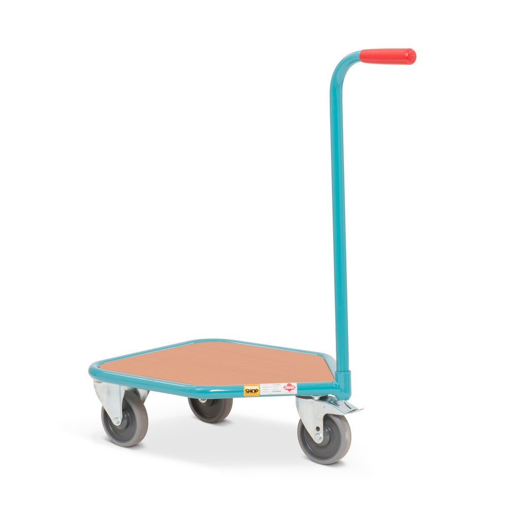 Numéro de l'image du produit 2: Rouleur à poignée Ameise®, plate-forme de chargement en bois de 450 x 450 mm