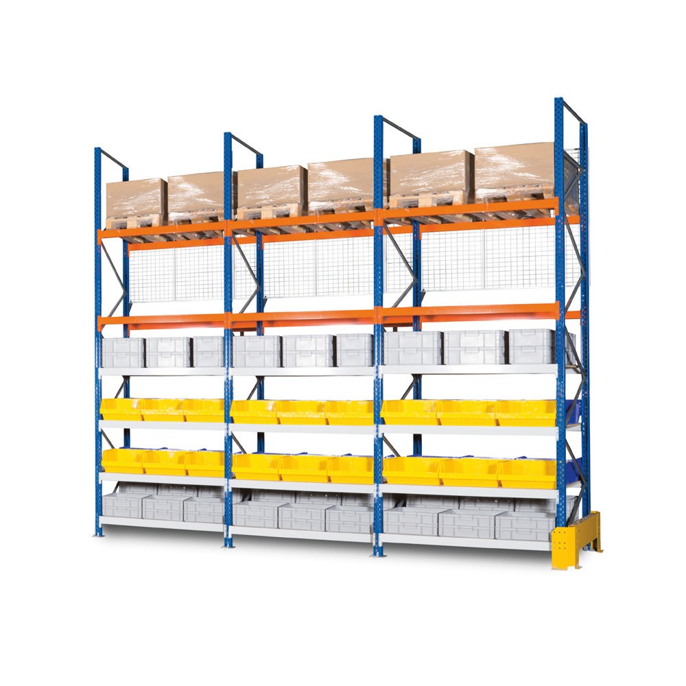 Illustration du produit: Paroi arrière grillagée pour rayonnage grande portée et à palettes ManOrga, module de base, Hxl 3 000 x 2 000 mm