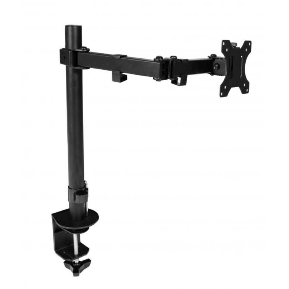 Illustration du produit: Support de moniteur pour 1 moniteur, avec fonction d'inclinaison et de rotation, noir