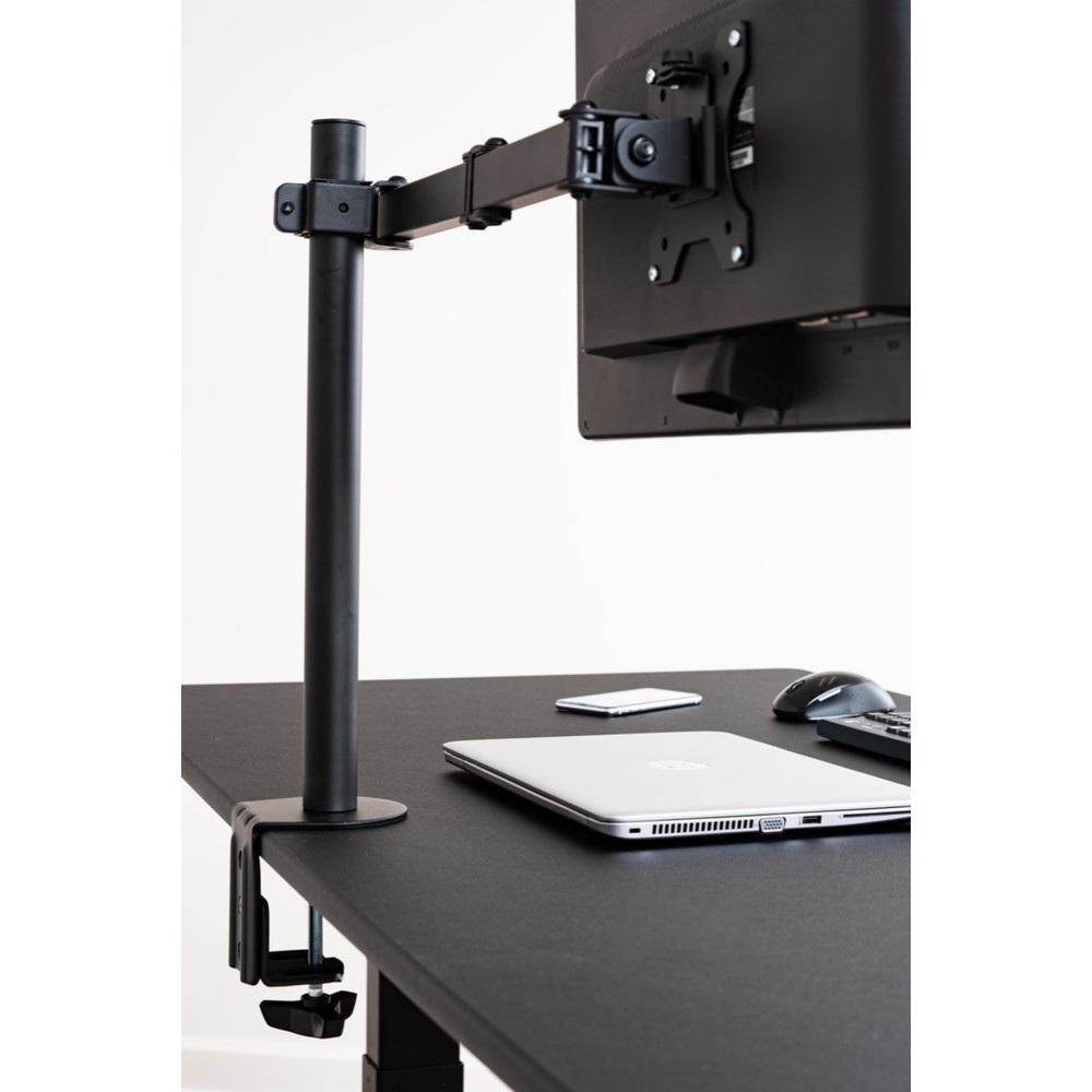 Numéro de l'image du produit 2: Support de moniteur pour 1 moniteur, avec fonction d'inclinaison et de rotation, noir