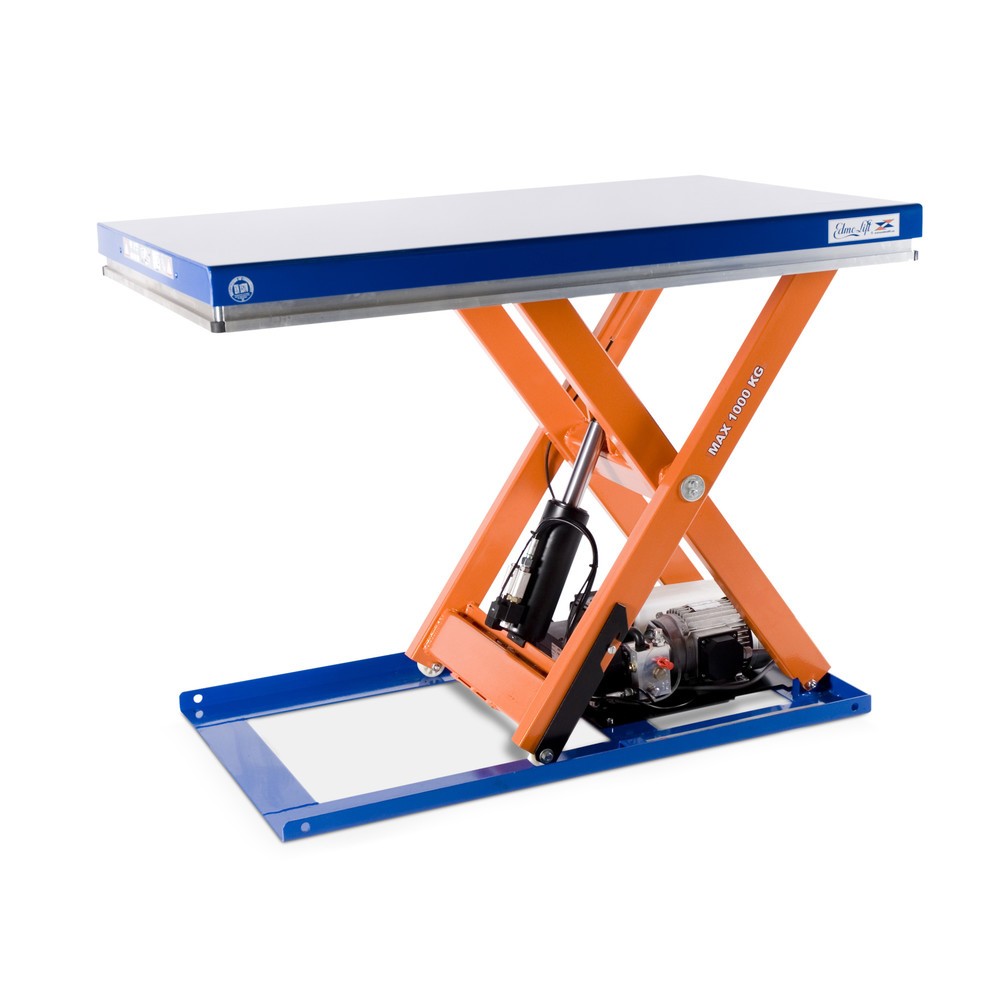 Illustration du produit: Table élévatrice à ciseaux EdmoLift® série T, capacité de charge 1 000 kg, plate-forme de 1 300 x 800 mm