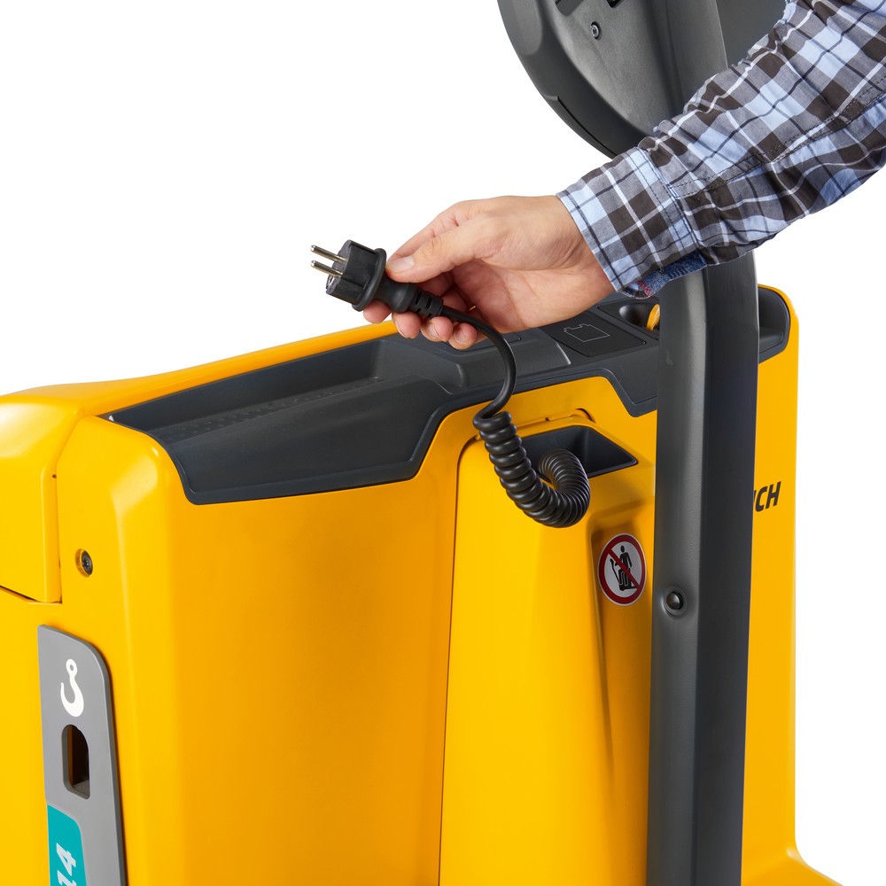 Numéro de l'image du produit 2: Transpalette électrique Jungheinrich EJE 118, capacité de charge 1 800 kg, longueur des fourches 1 150 mm, Aquamatik