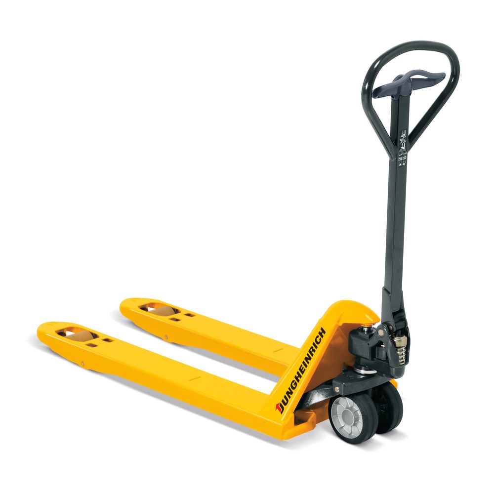 Illustration du produit: Transpalette manuel Jungheinrich AM 22 avec levée rapide, capacité de charge 2 200 kg, longueur des fourches 1 150 mm, caoutchouc plein/nylon