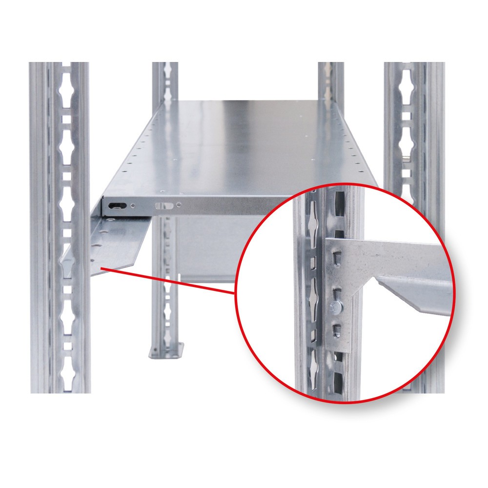Numéro de l'image du produit 3: Traverse longitudinale pour rayonnage à tablettes SCHULTE, galvanisée, largeur 1 000 mm, convient pour tablette MULTIplus85/150